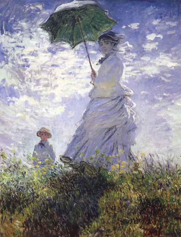 Claude Monet A woman with a parasol